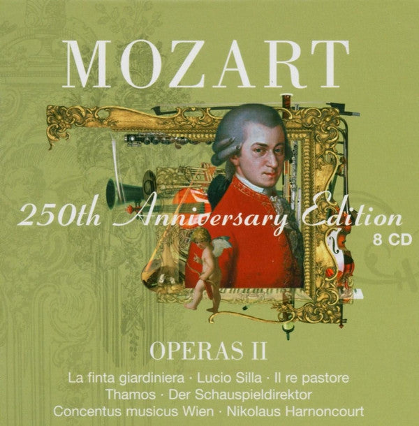Wolfgang Amadeus Mozart - Concentus Musicus Wien, Nikolaus Harnoncourt : Operas II: La Finta Giardiniera · Lucio Silla · Il Re Pastore · Thamos · Der Schauspieldirektor (8xCD + Box, Comp)