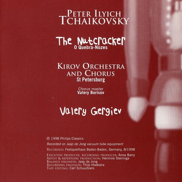 Pyotr Ilyich Tchaikovsky - Kirov Orchestra, Valery Gergiev : The Nutcracker (CD, Album, Dig)