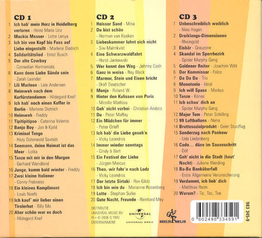 Various : Vic van de Reijt presenteert Van Du Tot Da Da Da (De 60 Mooiste Duitse Liedjes) (3xCD, Comp)