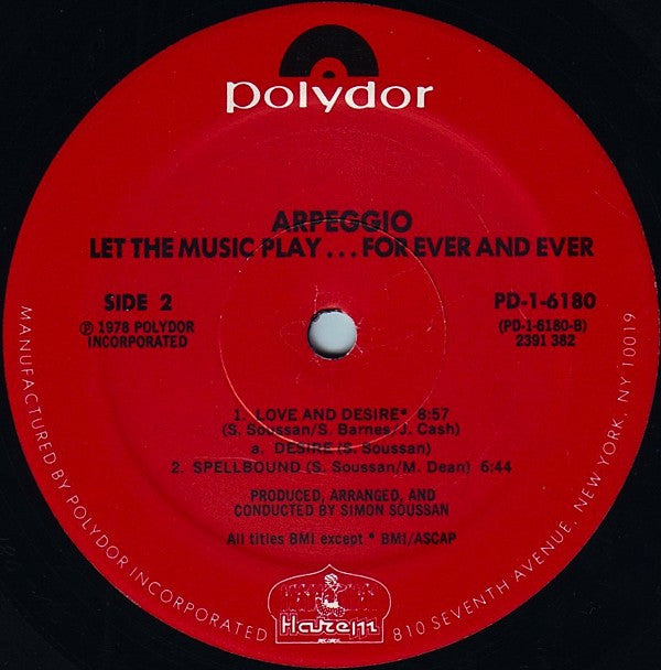 Arpeggio (2) : Let The Music Play (LP, Album, Mon)