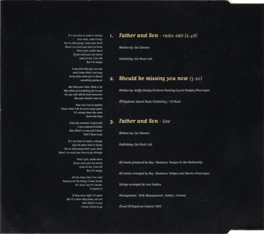 Boyzone : Father And Son (CD, Single)