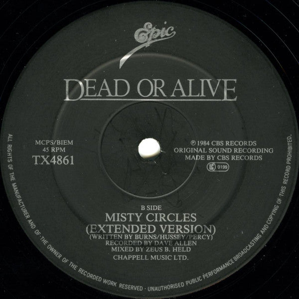 Dead Or Alive : You Spin Me Round (Like A Record) (Murder Mix) (12", Single)