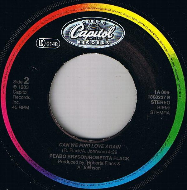 Peabo Bryson / Roberta Flack : Heaven Above Me (7", Single)