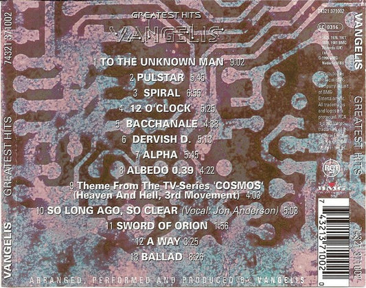 Vangelis : Greatest Hits (CD, Comp)