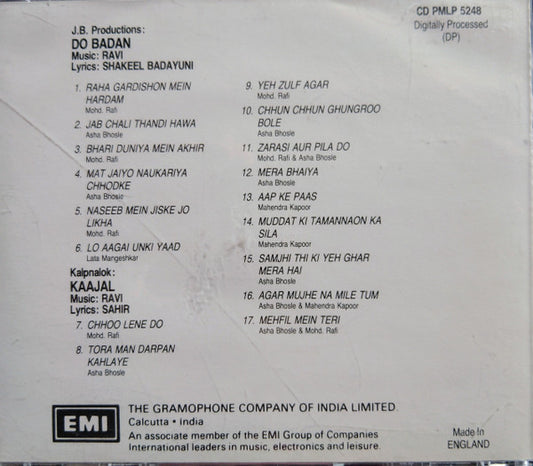 Ravi : Do Badan - Kaajal (CD, Comp)