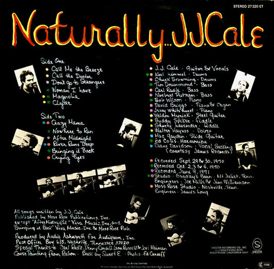 J.J. Cale : Naturally (LP, Album, RE)