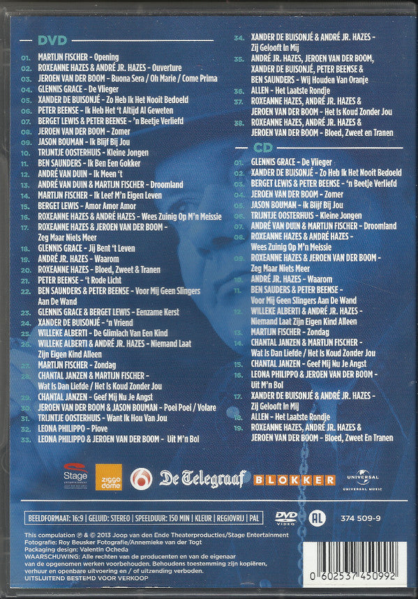 Various : Holland Zingt Hazes (DVD-V, Comp, PAL + CD, Album, Comp, PAL)