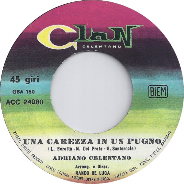 Adriano Celentano : Azzurro (7", Single)