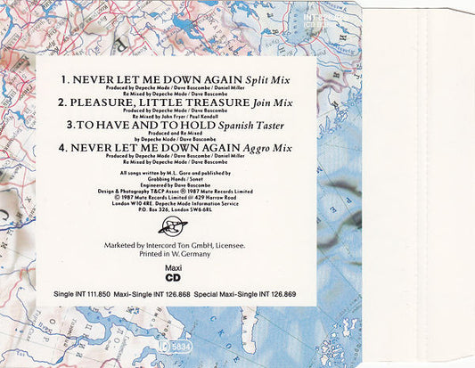 Depeche Mode : Never Let Me Down Again (CD, Maxi)
