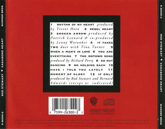 Rod Stewart : Vagabond Heart (CD, Album)