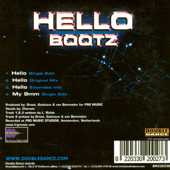 Bootz : Hello (CD, Single)