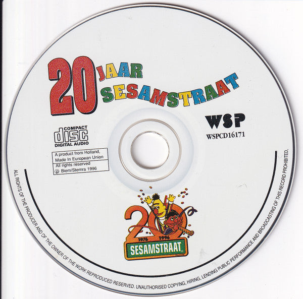 Sesamstraat : 20 Jaar Sesamstraat (CD, Album, Comp)