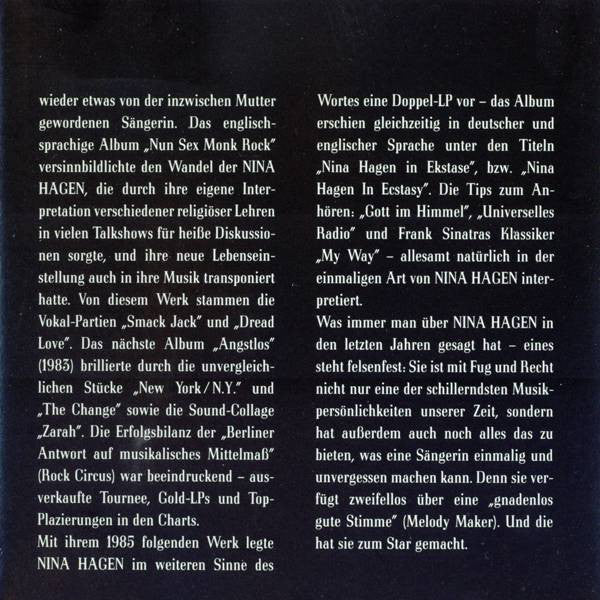 Nina Hagen : The Very Best Of (CD, Comp)