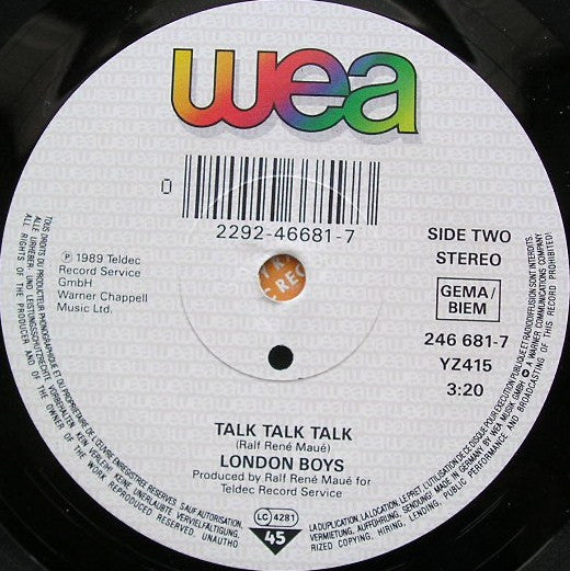 London Boys : Harlem Desire (7", Single)