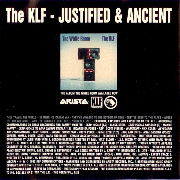 The KLF : The White Room | Justified & Ancient (CD, Album + CD, Maxi)