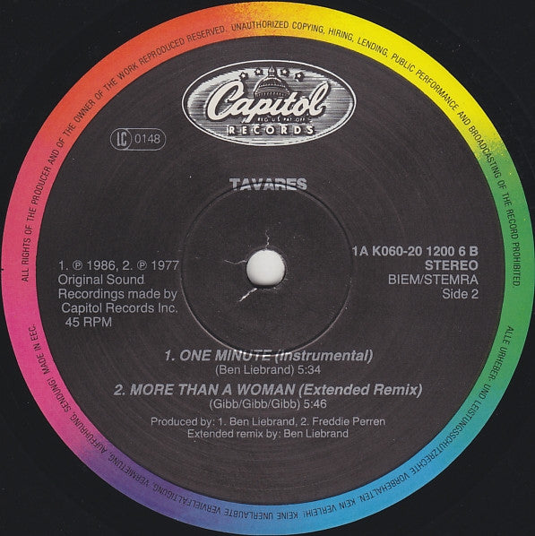 Tavares : It Only Takes A Minute (12")