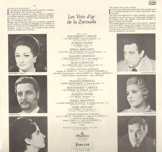 Various : Les Voix D'Or De La Zarzuela (LP, Comp)