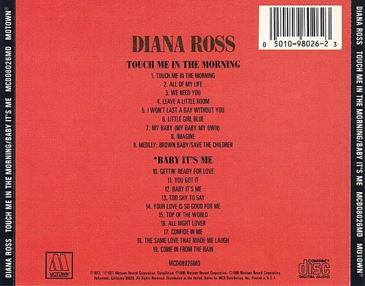 Diana Ross : Touch Me In The Morning / Baby It's Me (CD, Comp, RM)