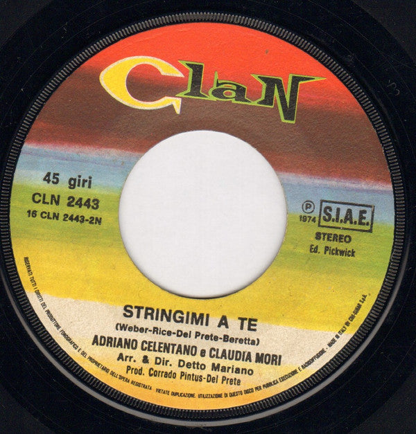 Adriano Celentano : Bellissima / Stringimi A Te (7")