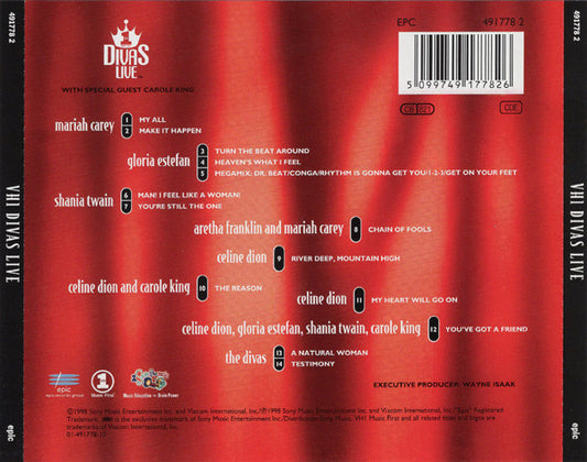 Divas (6) : VH1 Divas Live (CD, Album)