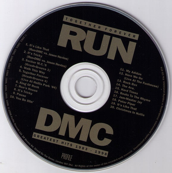 Run-DMC : Together Forever - Greatest Hits 1983 - 1998 (CD, Comp)