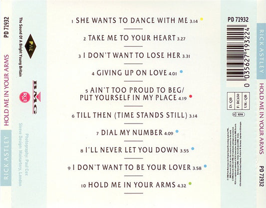 Rick Astley : Hold Me In Your Arms (CD, Album)