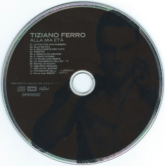 Tiziano Ferro : Alla Mia Età (CD, Album, Enh)