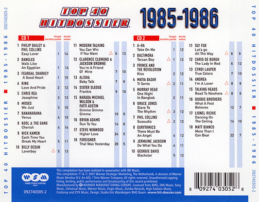 Various : Top 40 Hitdossier 1985-1986 (2xCD, Comp)