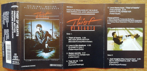 Various : Thief Of Hearts (Original Motion Picture Soundtrack) (Cass, Album)