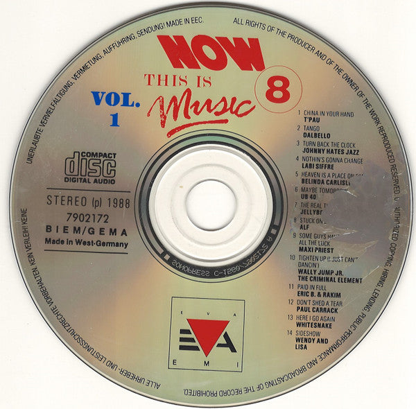 Various : Now This Is Music 8 - Volume 1 (CD, Comp)