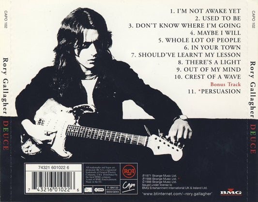 Rory Gallagher : Deuce (CD, Album, RE, RM)