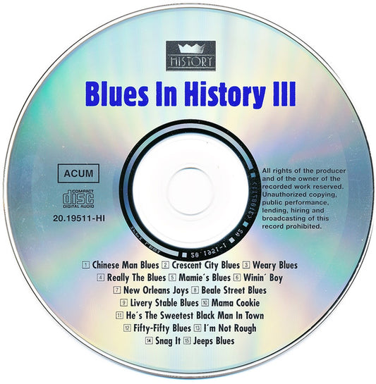 Various : Blues In History III (2xCD, Comp, RM)