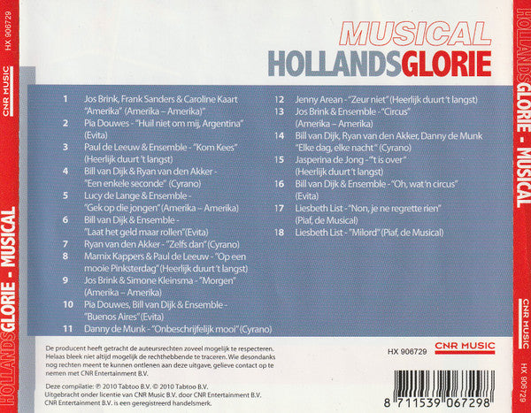 Various : Hollands Glorie - Musical (CD, Comp)