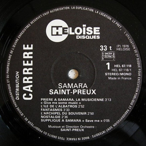 Saint-Preux : Samara (LP, Album, Gat)