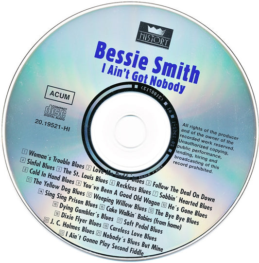 Bessie Smith / Josh White : I Ain't Got Nobody (2xCD, Comp, RM)