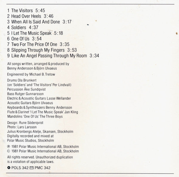 ABBA : The Visitors (CD, Album, RE)