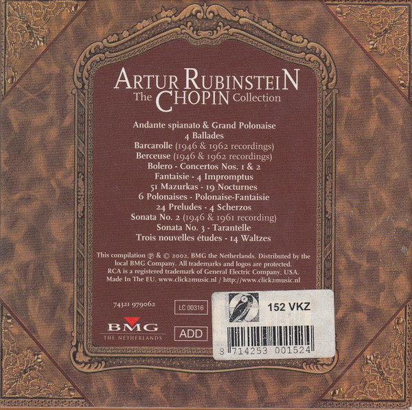 Arthur Rubinstein : The Chopin Collection (11xCD, Comp, Mono, RE, RM + Box)