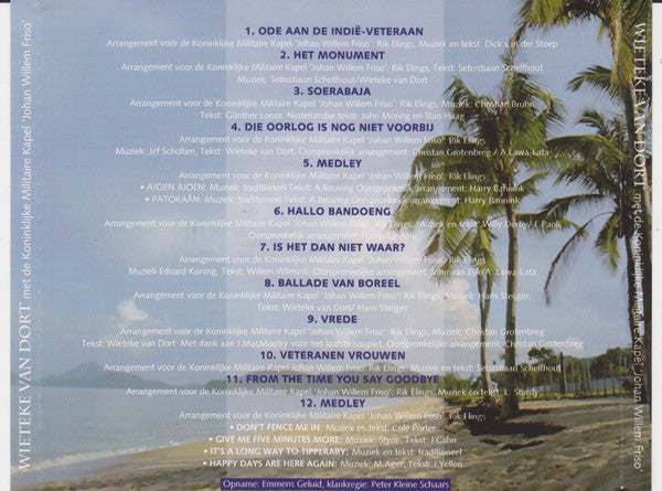 Wieteke van Dort met de Koninklijke Militaire Kapel "Johan Willem Friso" : From The Time You Say Goodbye (CD, Album)