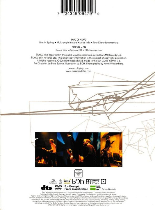Coldplay : Live 2003 (DVD-V, PAL, Dua + CD, Album, Enh)