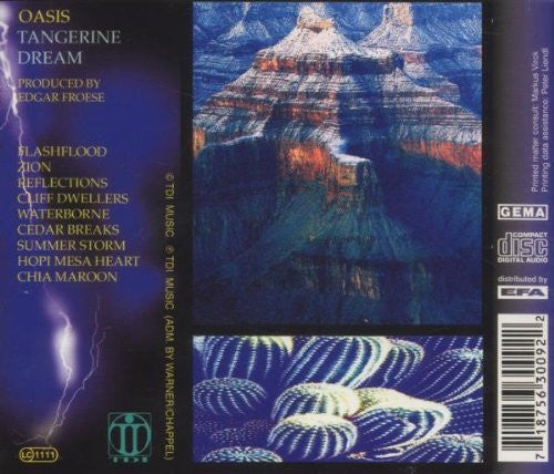 Tangerine Dream : Oasis (Original Motion Picture Soundtrack) (CD, Album, RE)