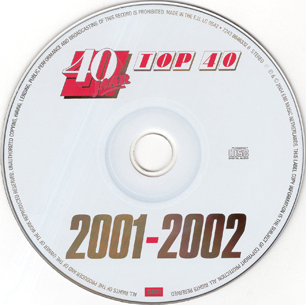 Various : 40 Jaar Top 40 - 2001-2002 (CD, Comp + DVD-V, Comp, PAL)