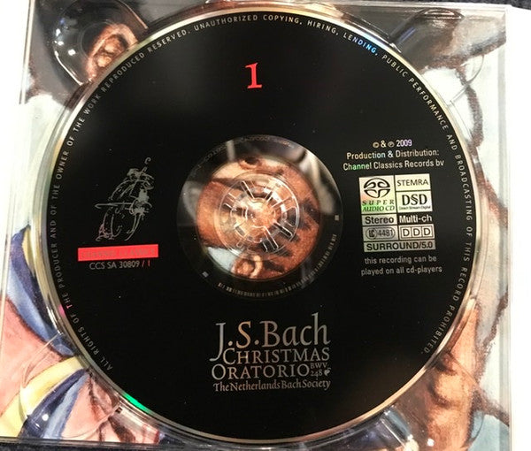 Johann Sebastian Bach / De Nederlandse Bachvereniging, Johannette Zomer, Annette Markert, Gerd Türk, Peter Harvey, Jos Van Veldhoven : Christmas Oratorio BWV 248 (2xSACD, Hybrid, Multichannel, Album, RE)