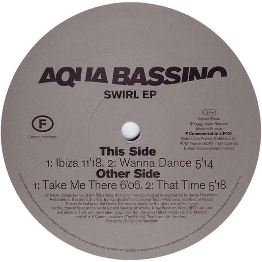 Aqua Bassino : Swirl EP (12", EP)