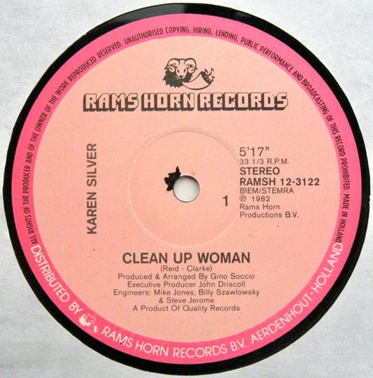 Karen Silver : Clean Up Woman (12", Single)