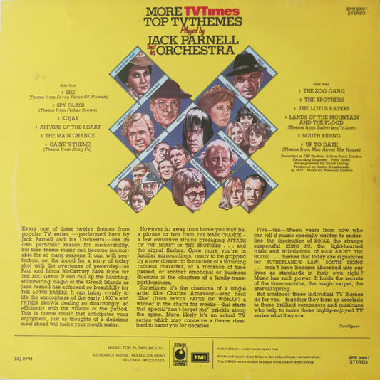 Jack Parnell & His Orchestra : More TV Times Top TV Themes (LP)