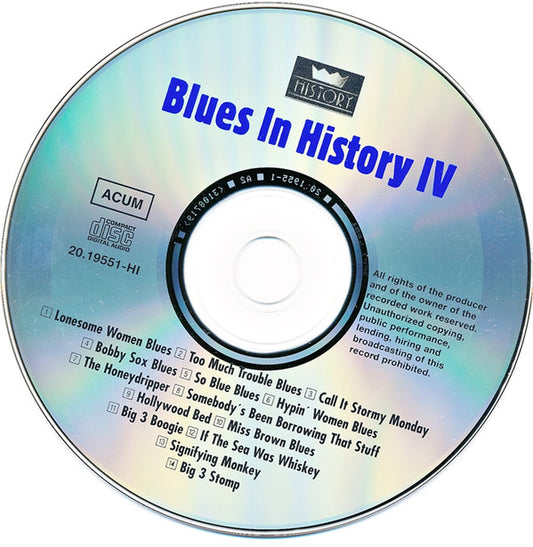 Various : Blues In History IV (2xCD, Comp, RM)