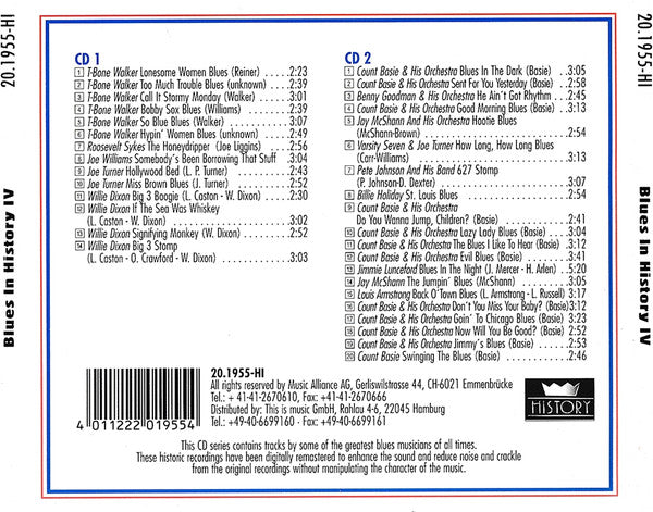 Various : Blues In History IV (2xCD, Comp, RM)
