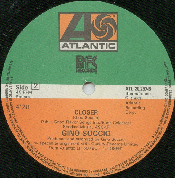 Gino Soccio : Try It Out (12")
