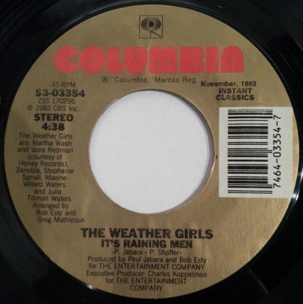 The Weather Girls : It's Raining Men (7", Single, RE)
