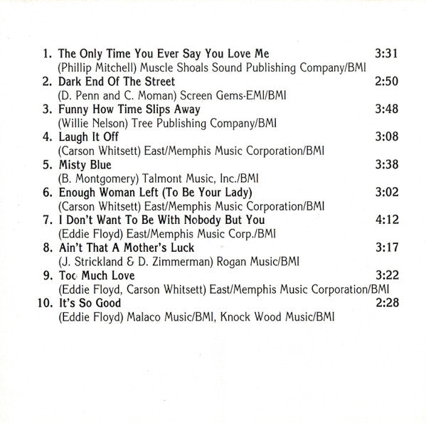 Dorothy Moore : Misty Blue (CD, Album, RE)